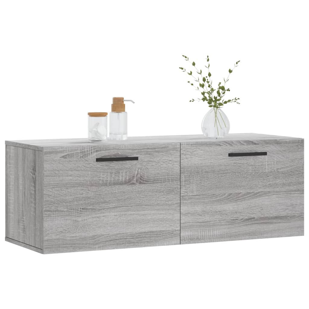 Wandkast 60x36,5x35 cm bewerkt hout betongrijs