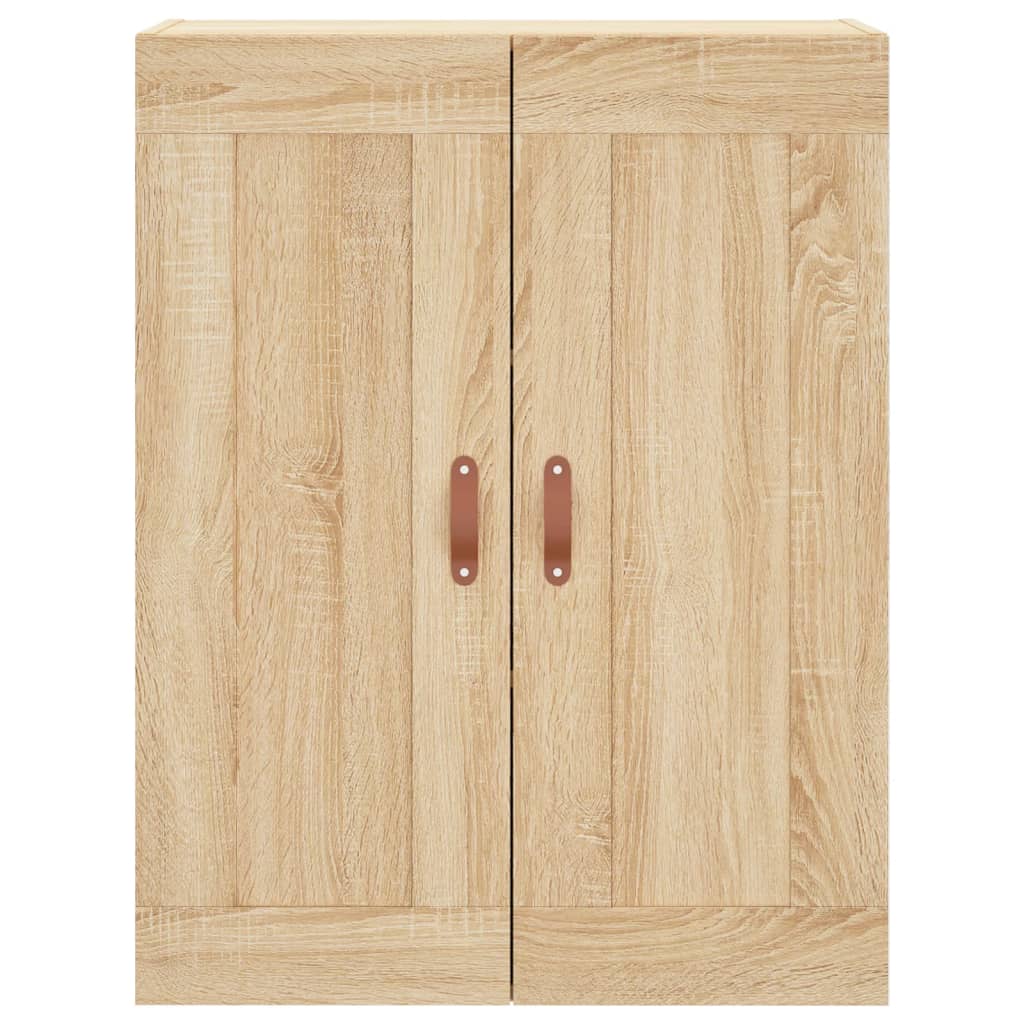 Wandkast 69,5x34x90 cm bewerkt hout eikenkleurig