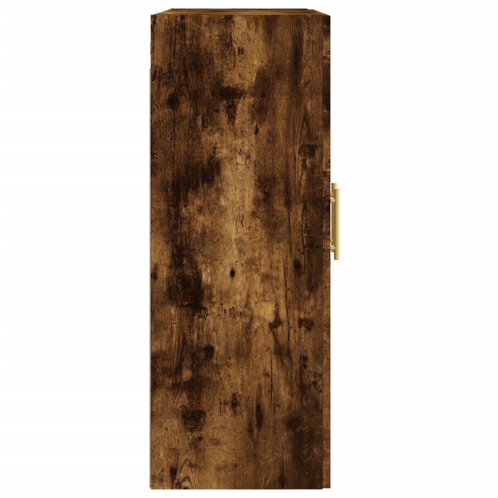 Wandkast 69,5x34x90 cm bewerkt hout