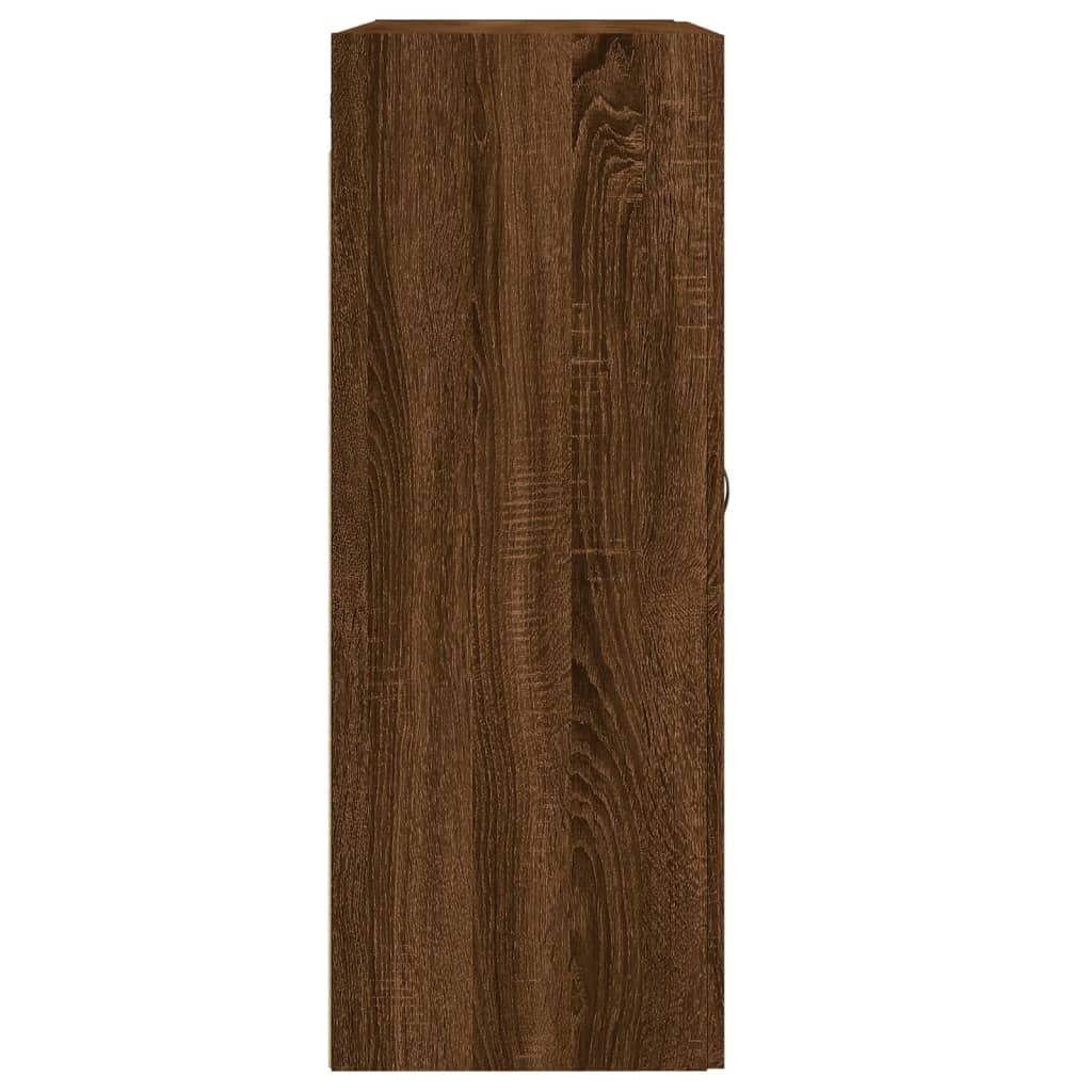 Wandkast 69,5x34x90 cm bewerkt hout