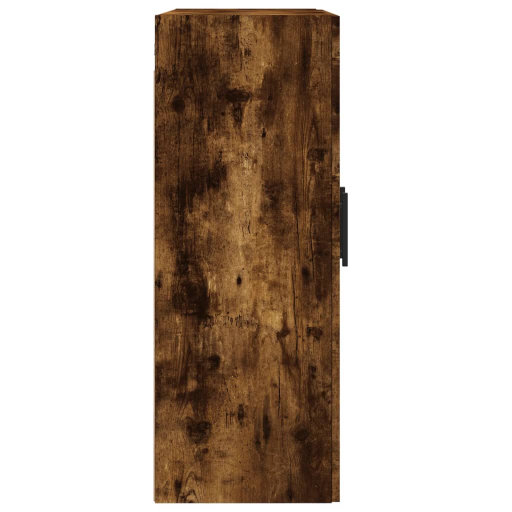 Wandkast 69,5x34x90 cm bewerkt hout eikenkleurig