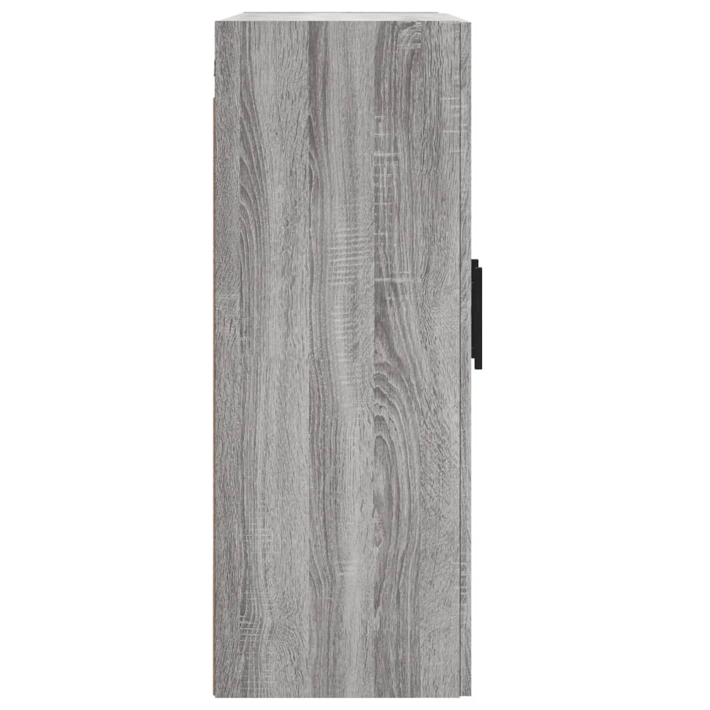 Wandkast 69,5x34x90 cm bewerkt hout eikenkleurig