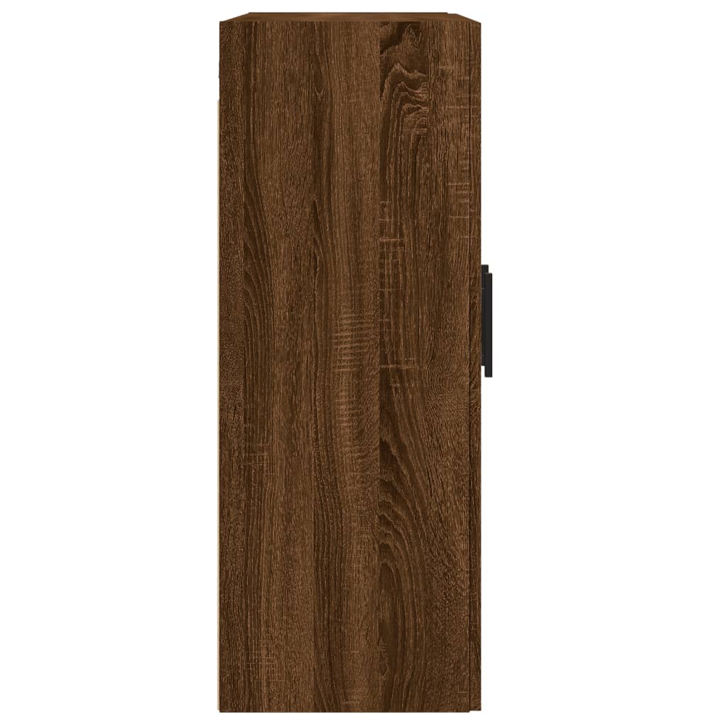 Wandkast 69,5x34x90 cm bewerkt hout eikenkleurig