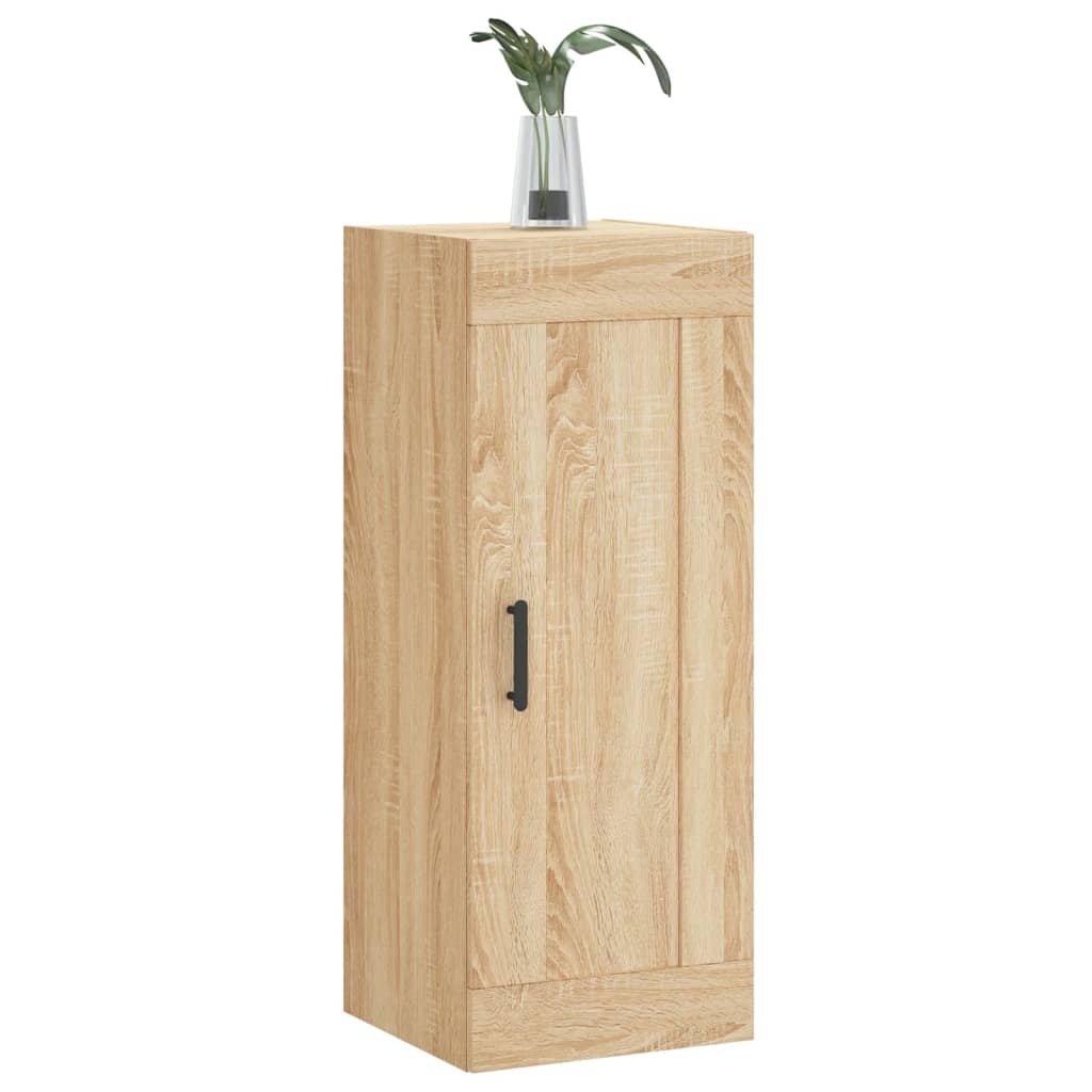 Wandkast 34,5x34x90 cm bewerkt hout