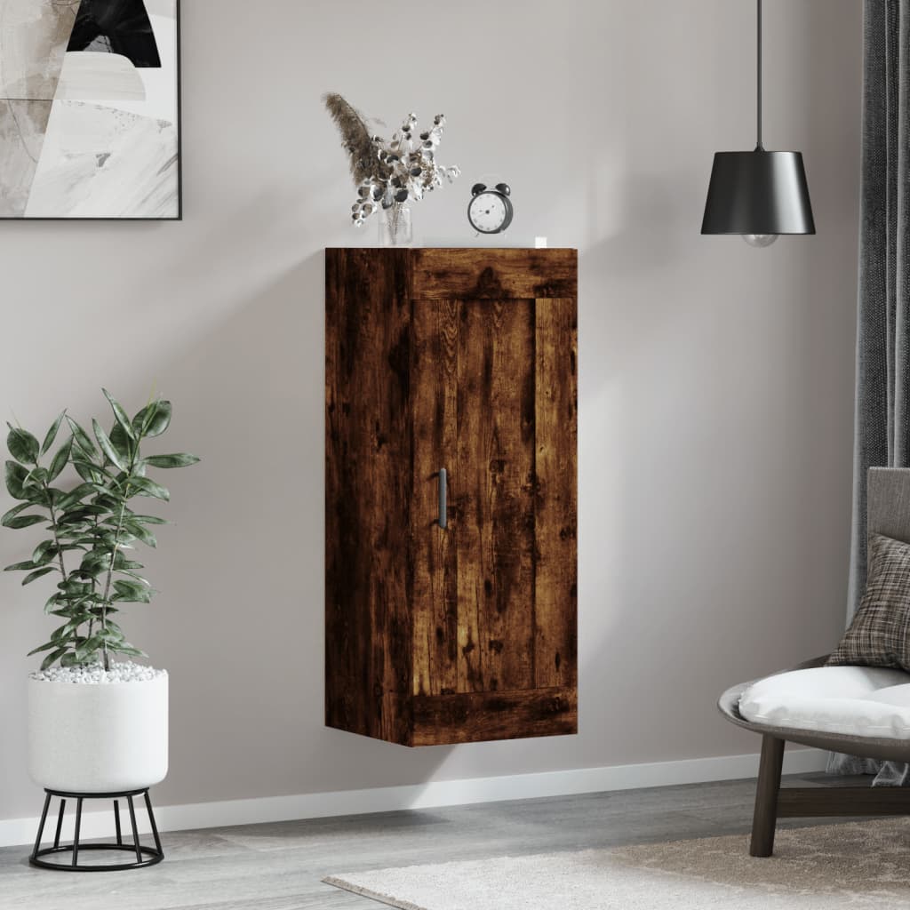 Wandkast 34,5x34x90 cm bewerkt hout