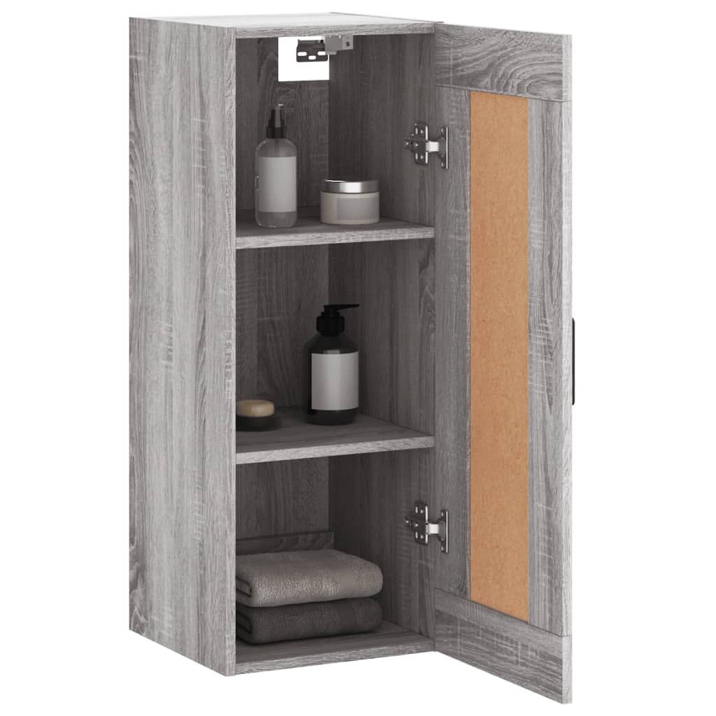 Wandkast 34,5x34x90 cm bewerkt hout