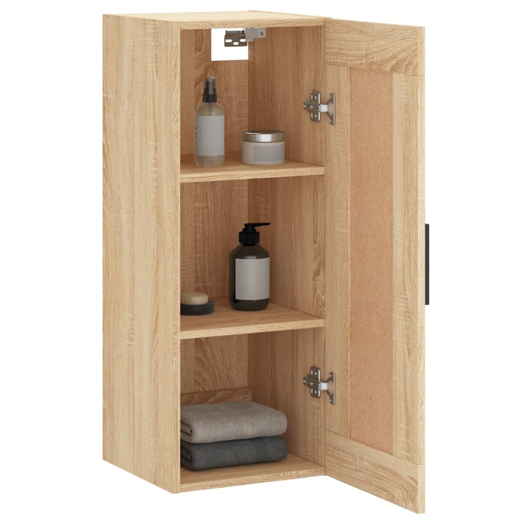 Wandkast 34,5x34x90 cm bewerkt hout