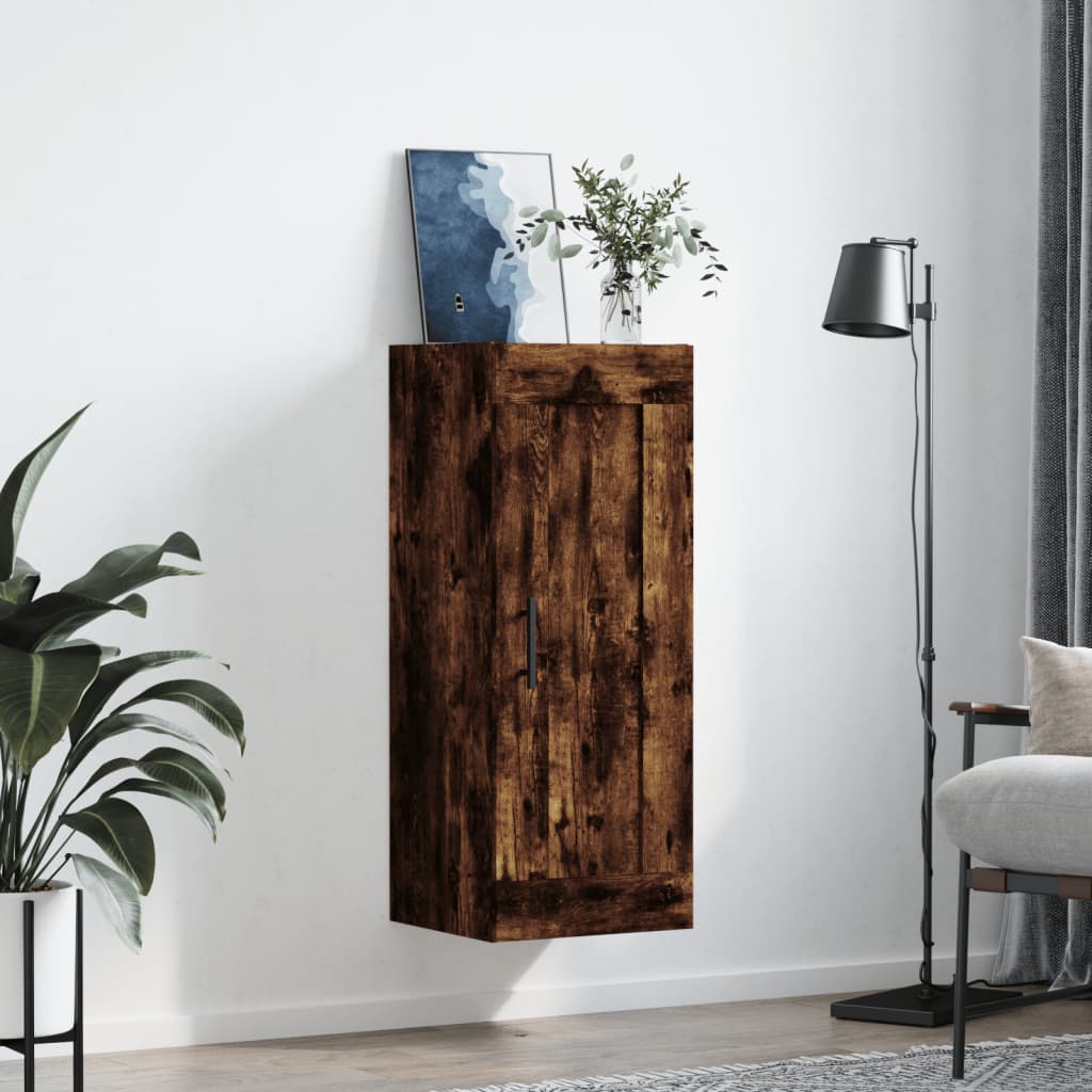 Wandkast 34,5x34x90 cm bewerkt hout