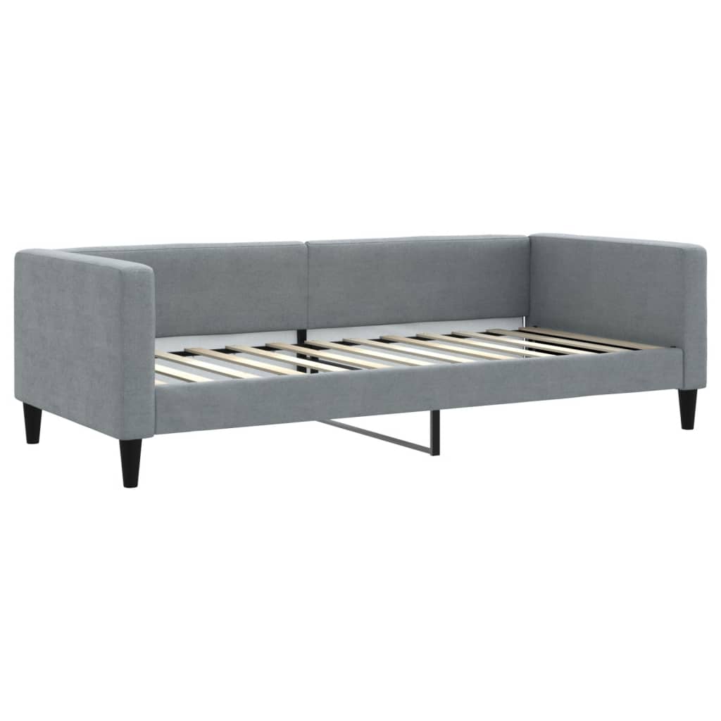 Slaapbank met onderschuifbed 90x190 cm stof