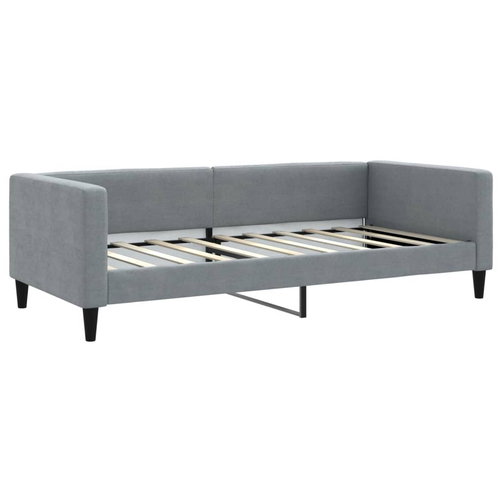 Slaapbank met onderschuifbed 90x190 cm stof