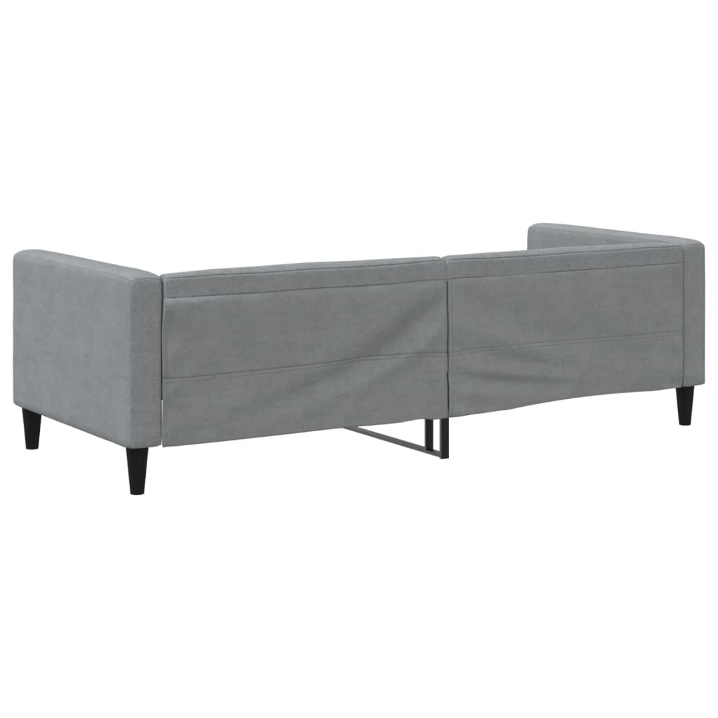 Slaapbank met onderschuifbed 90x190 cm stof