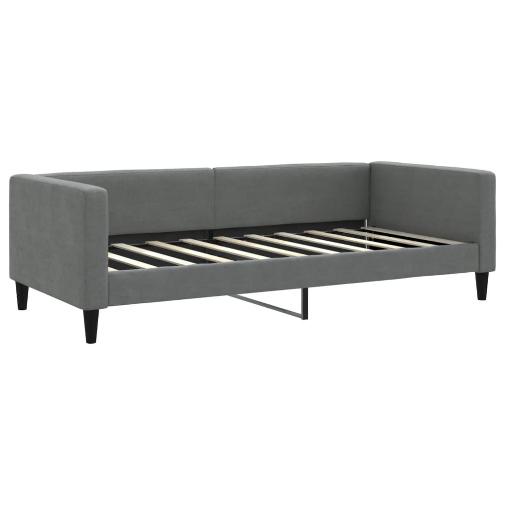 Slaapbank met onderschuifbed 90x190 cm stof