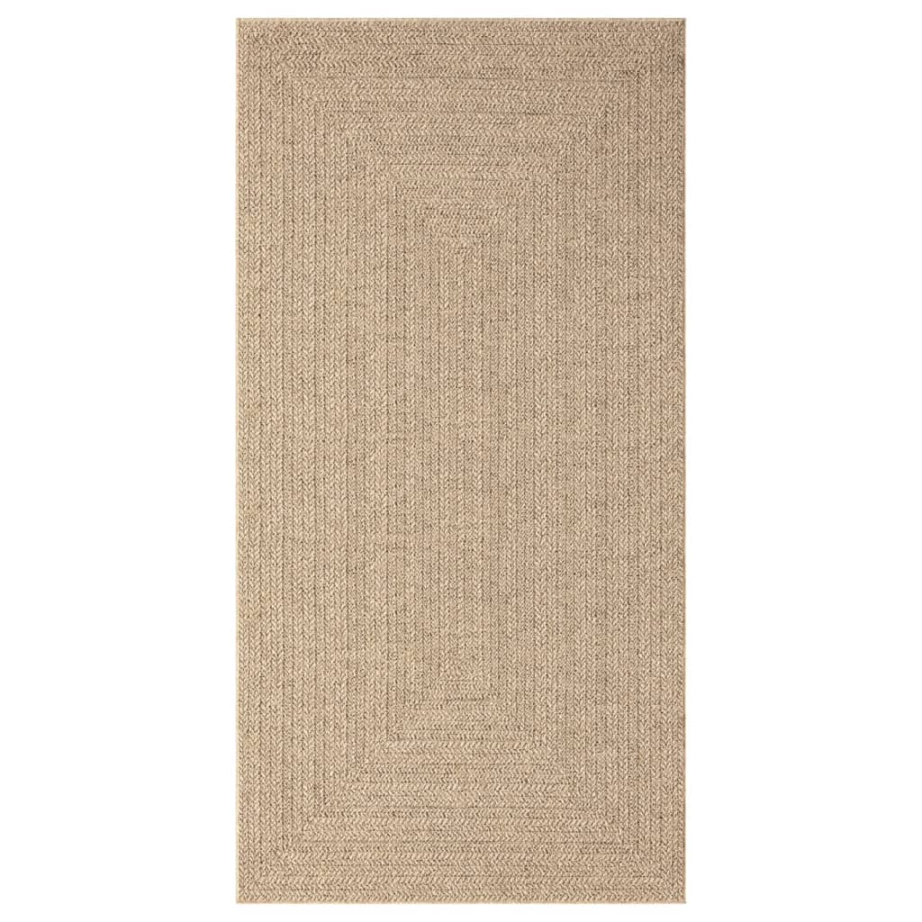 Vloerkleed ZIZUR binnen en buiten 160x230 cm jute look