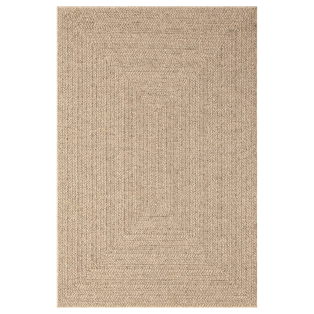 Vloerkleed ZIZUR binnen en buiten 160x230 cm jute look