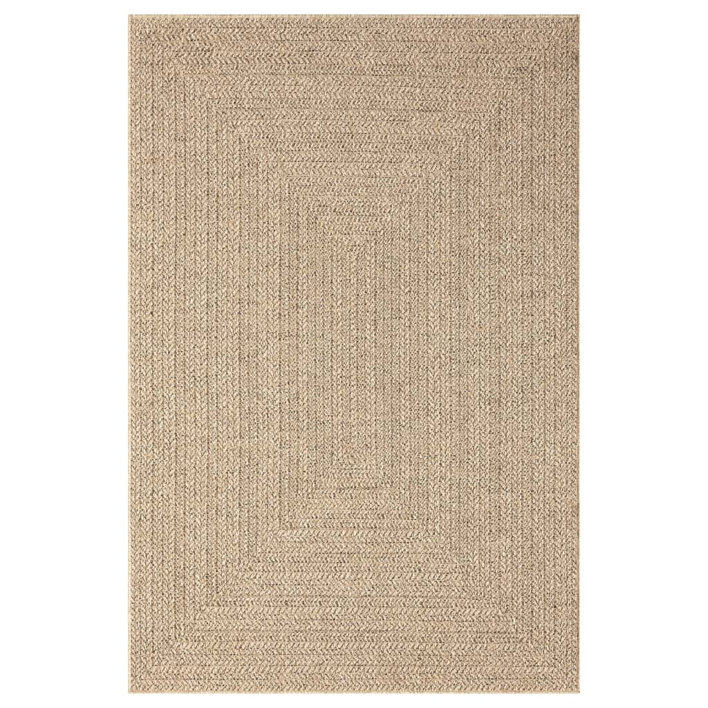 Vloerkleed ZIZUR binnen en buiten 160x230 cm jute look