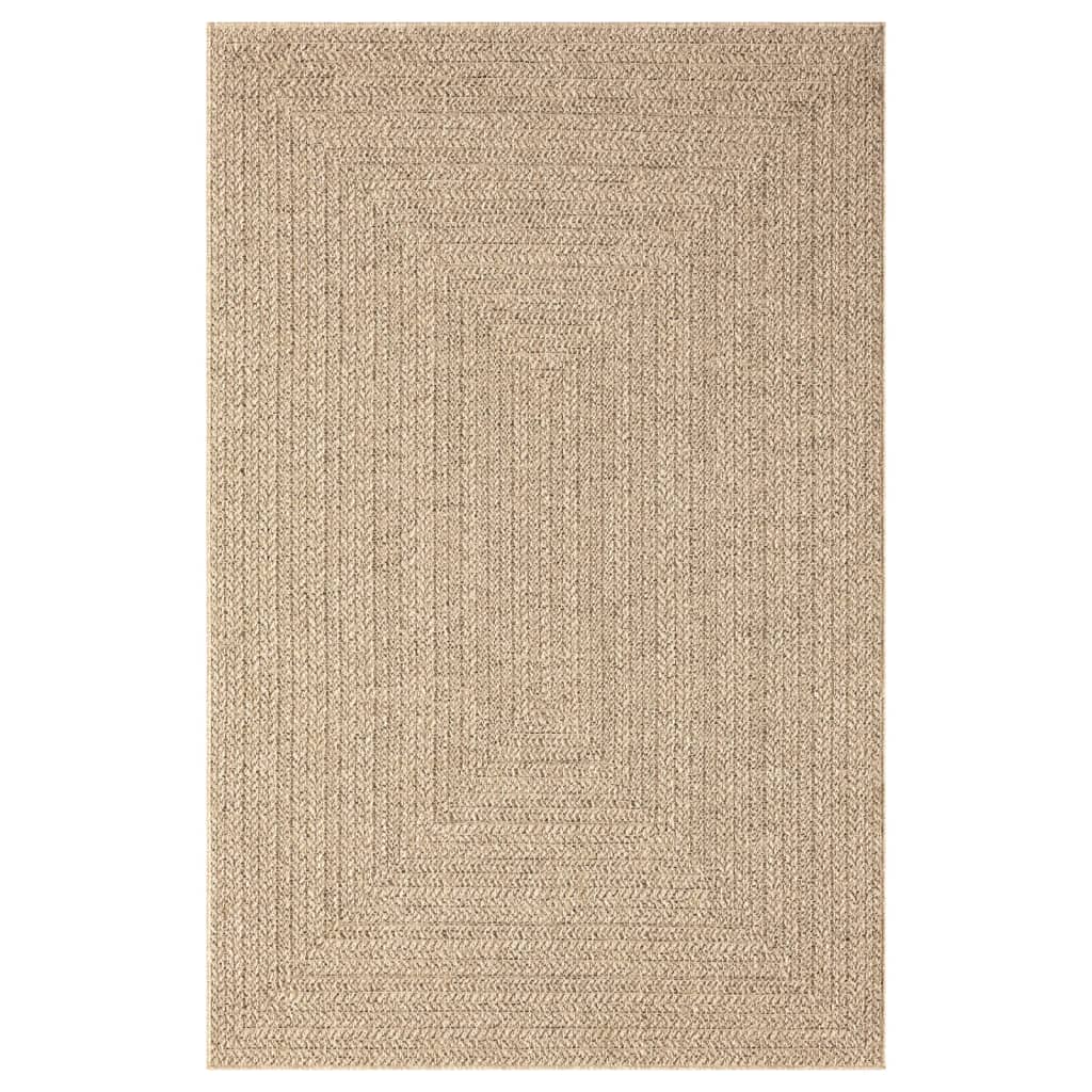 Vloerkleed ZIZUR binnen en buiten 160x230 cm jute look