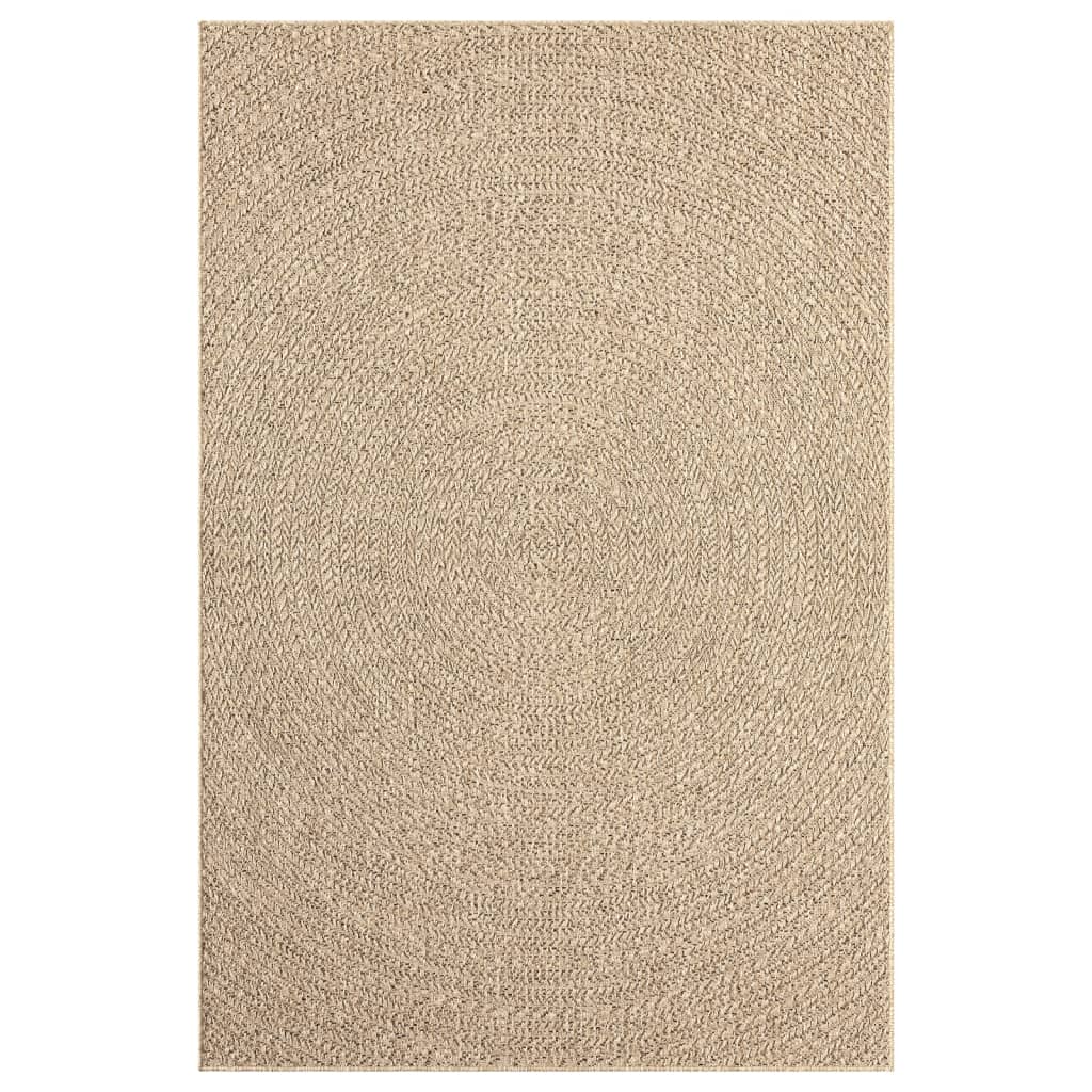 Vloerkleed ZIZUR binnen en buiten 160x230 cm jute look