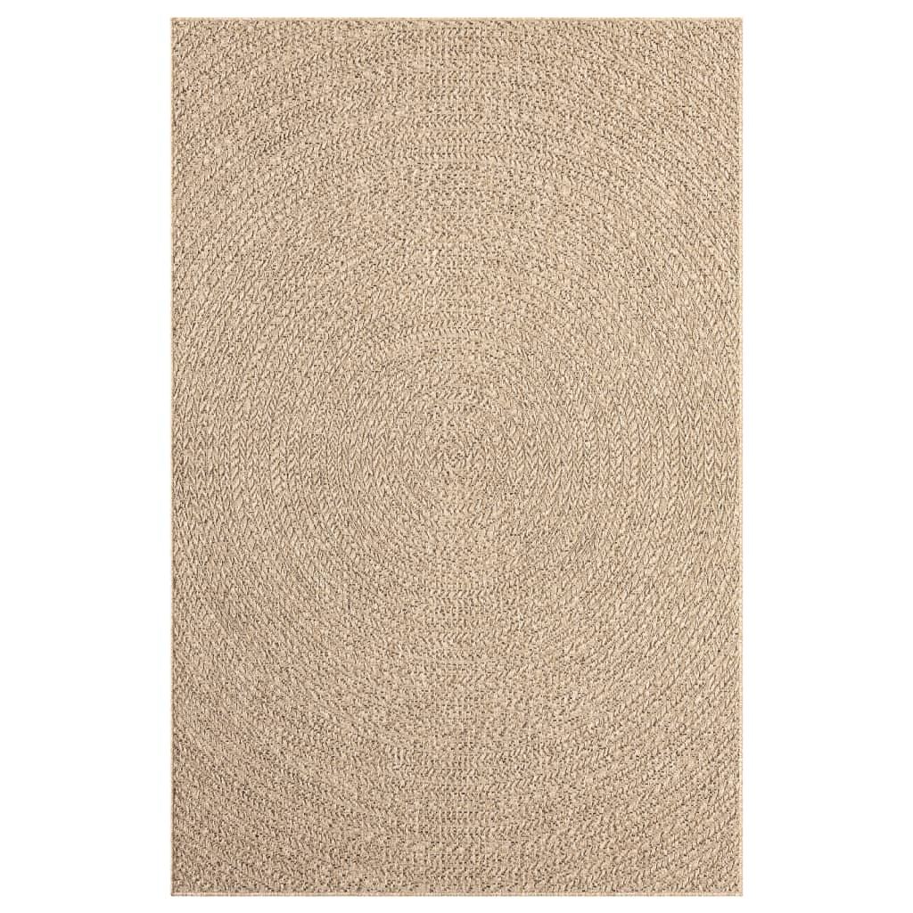 Vloerkleed ZIZUR binnen en buiten 160x230 cm jute look