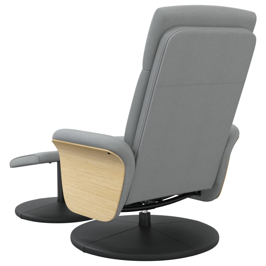 Fauteuil verstelbaar met voetenbank stof