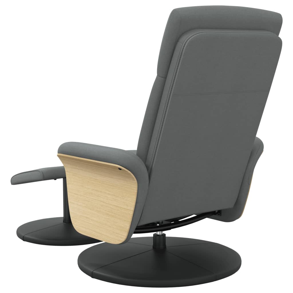 Fauteuil verstelbaar met voetenbank stof