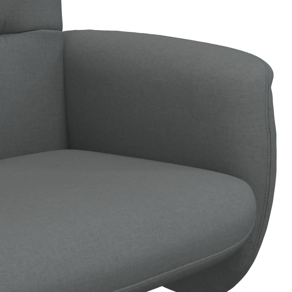 Fauteuil verstelbaar met voetenbank stof