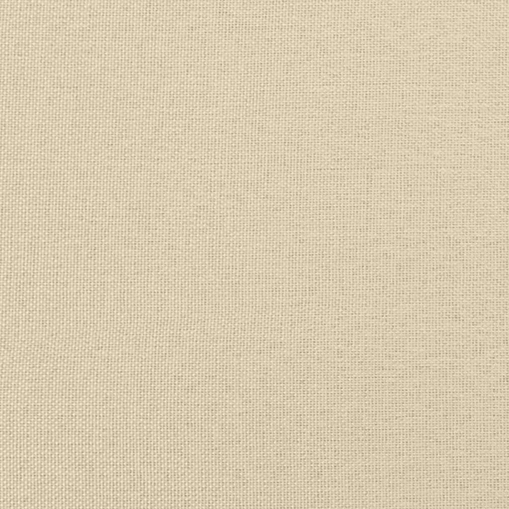 Tweezitsbank met sierkussens 120 cm stof taupe