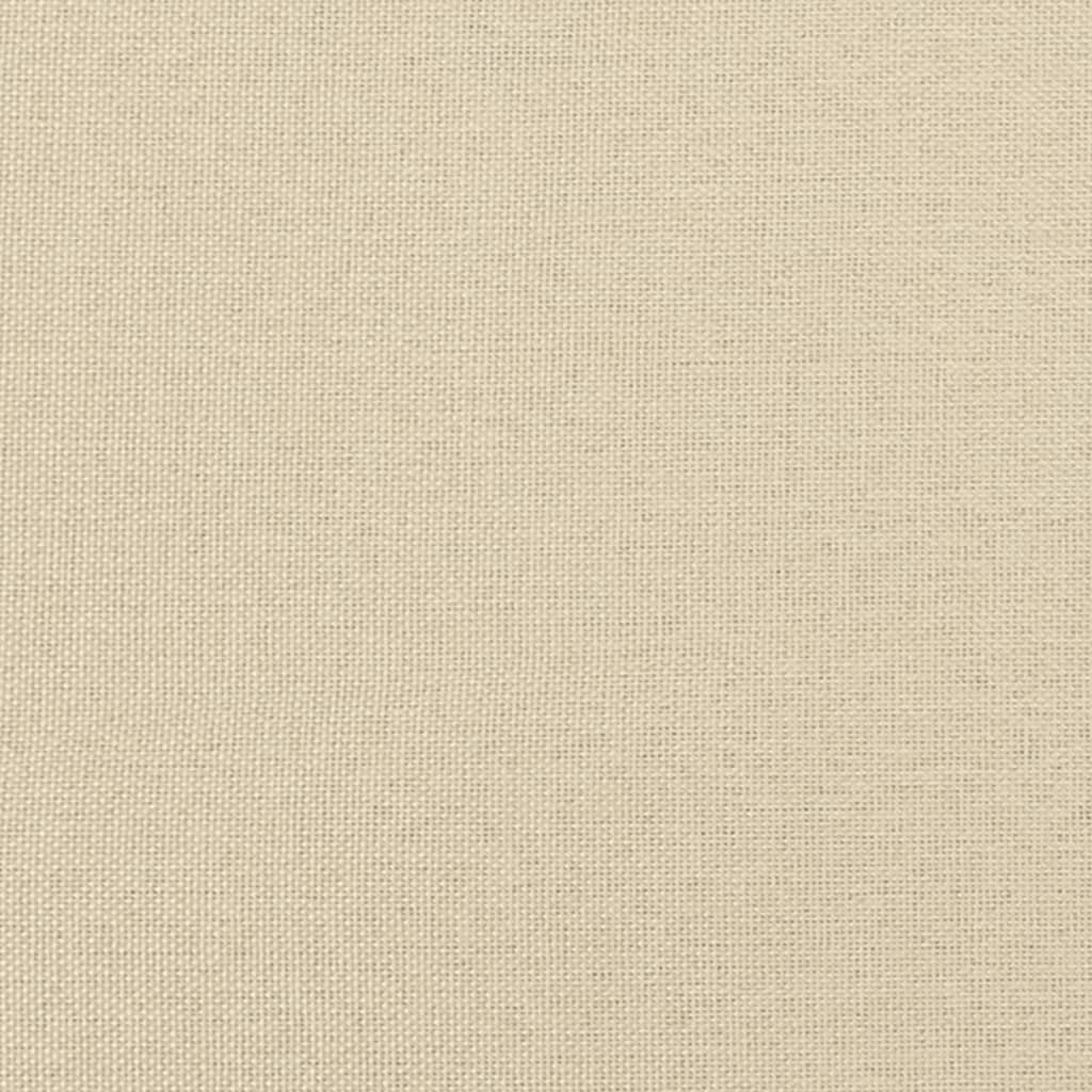 Tweezitsbank met sierkussens 120 cm stof taupe