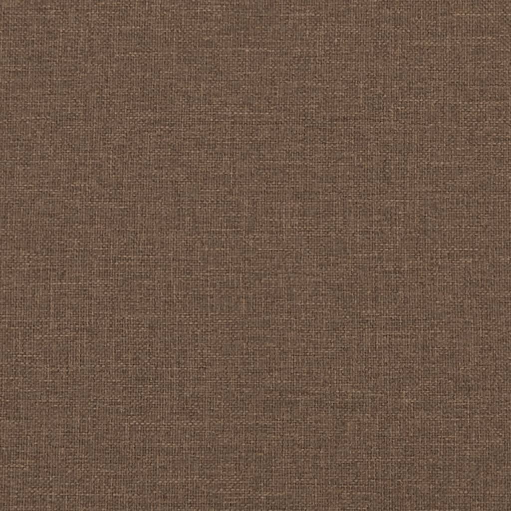 Tweezitsbank met sierkussens 120 cm stof taupe