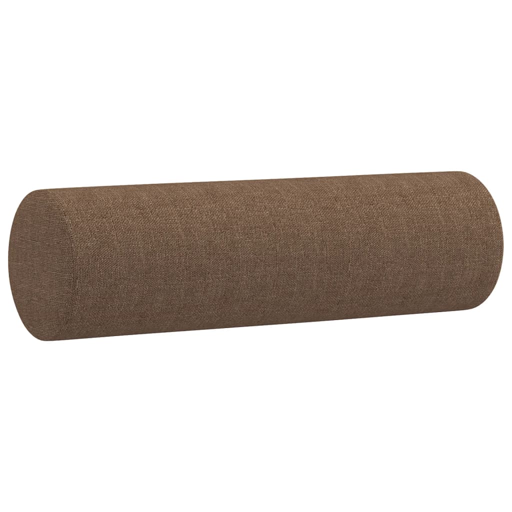 Tweezitsbank met sierkussens 120 cm stof taupe