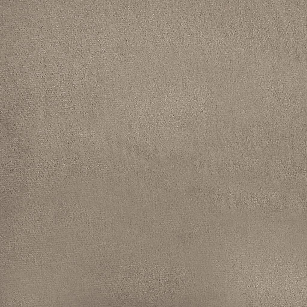 Tweezitsbank met kussens 120 cm microvezelstof taupe