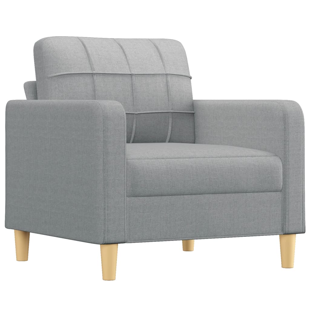 Fauteuil met voetenbank 60 cm stof