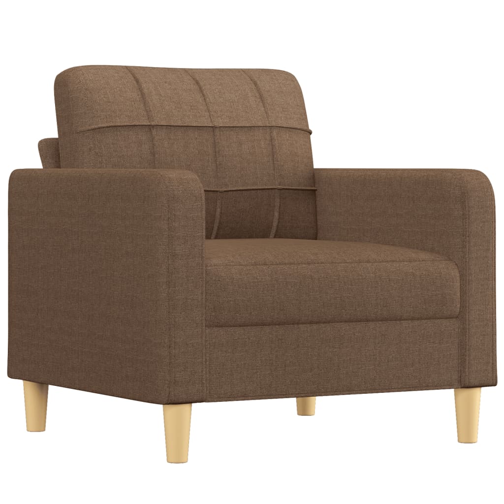 Fauteuil met voetenbank 60 cm stof