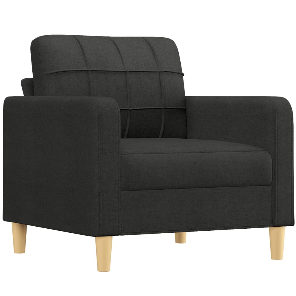 Fauteuil met voetenbank 60 cm stof