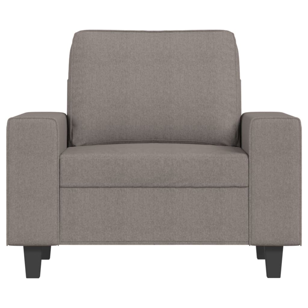 Fauteuil met voetenbank 60 cm stof