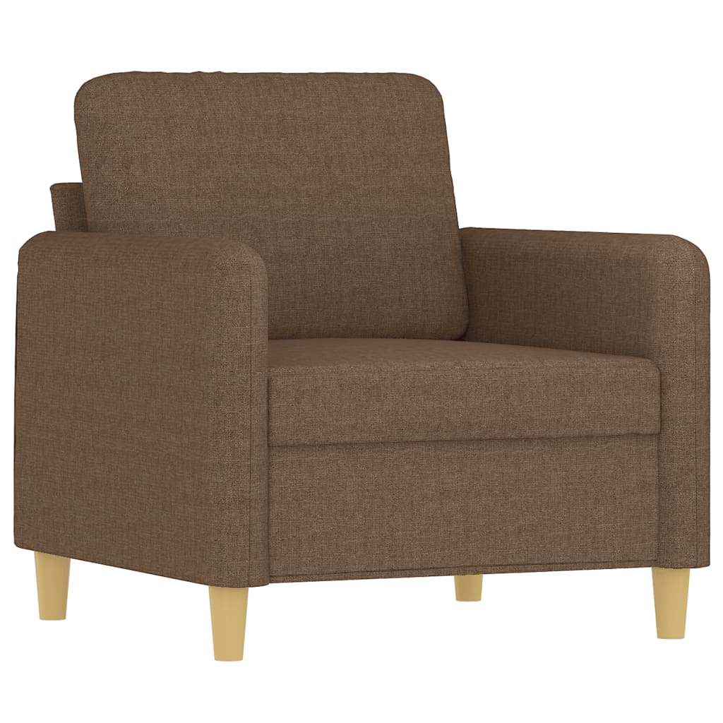 Fauteuil met voetenbank 60 cm stof zwart