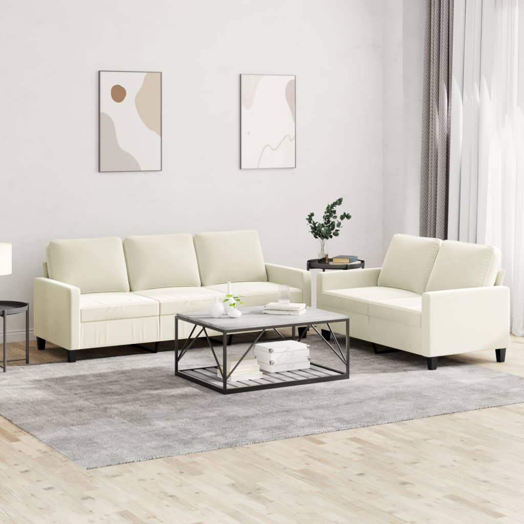 2-delige Loungeset met kussens fluweel