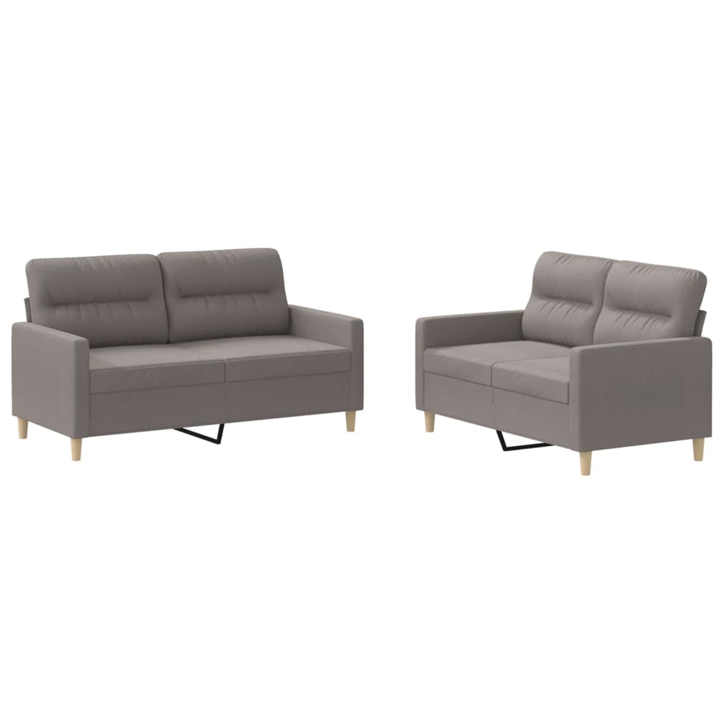 2-delige Loungeset met kussens stof