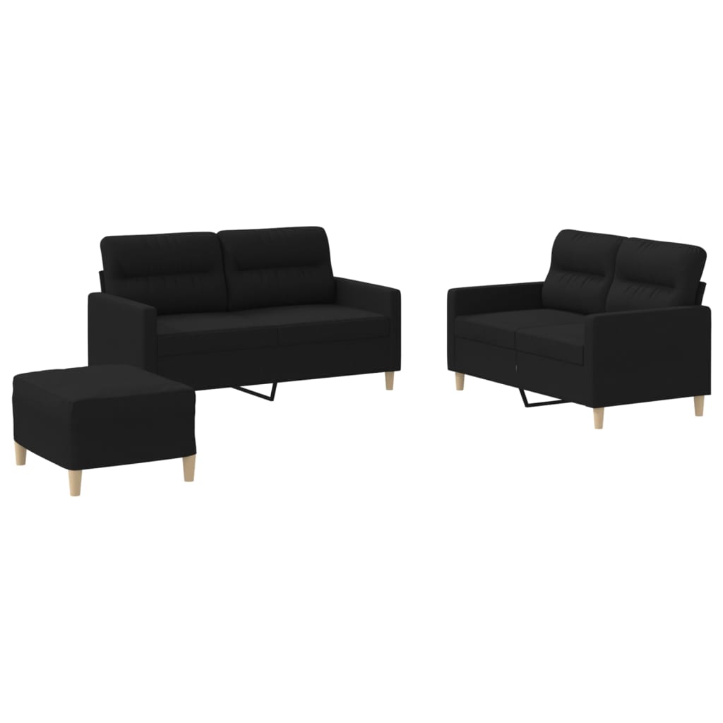 2-delige Loungeset met kussens stof