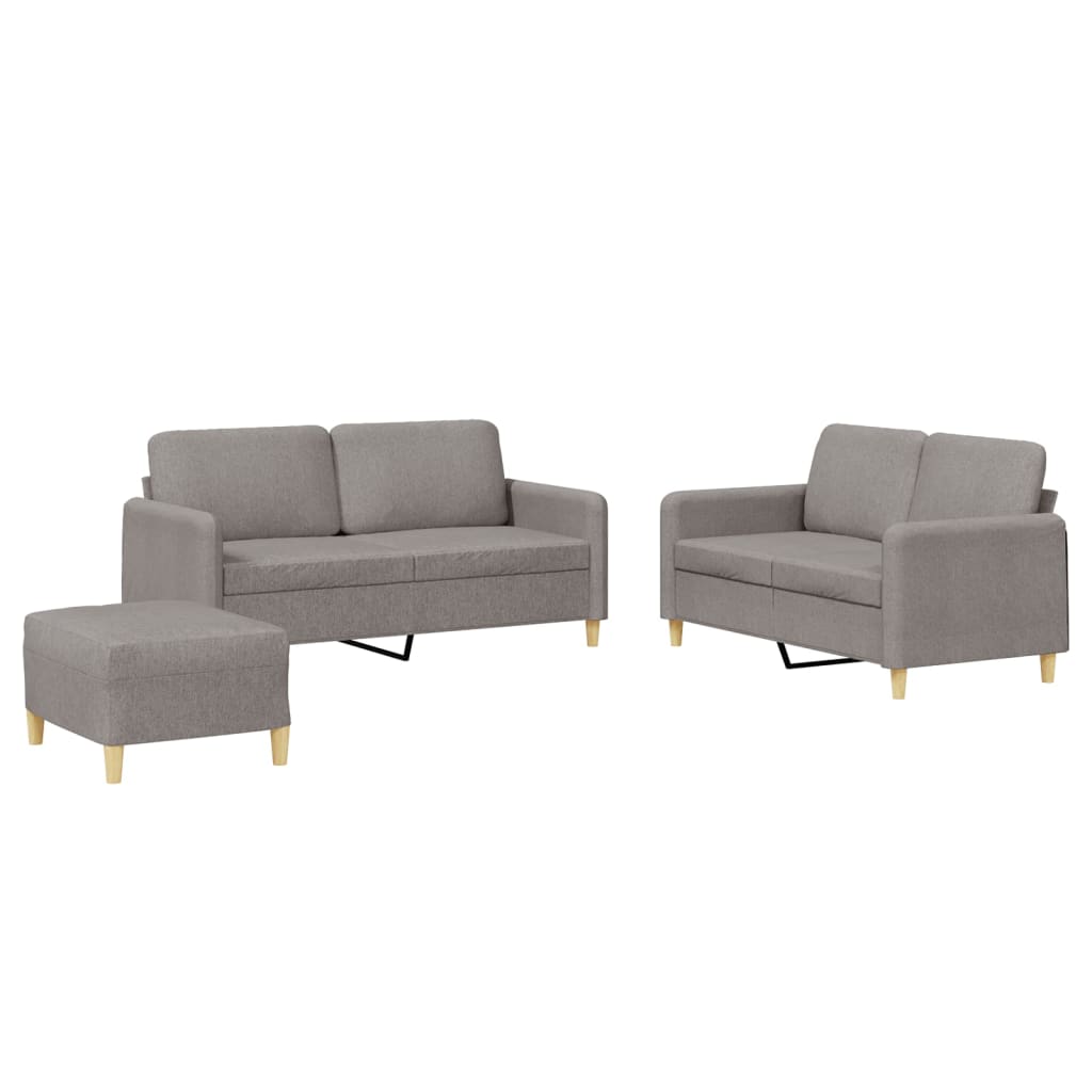 2-delige Loungeset met kussens stof