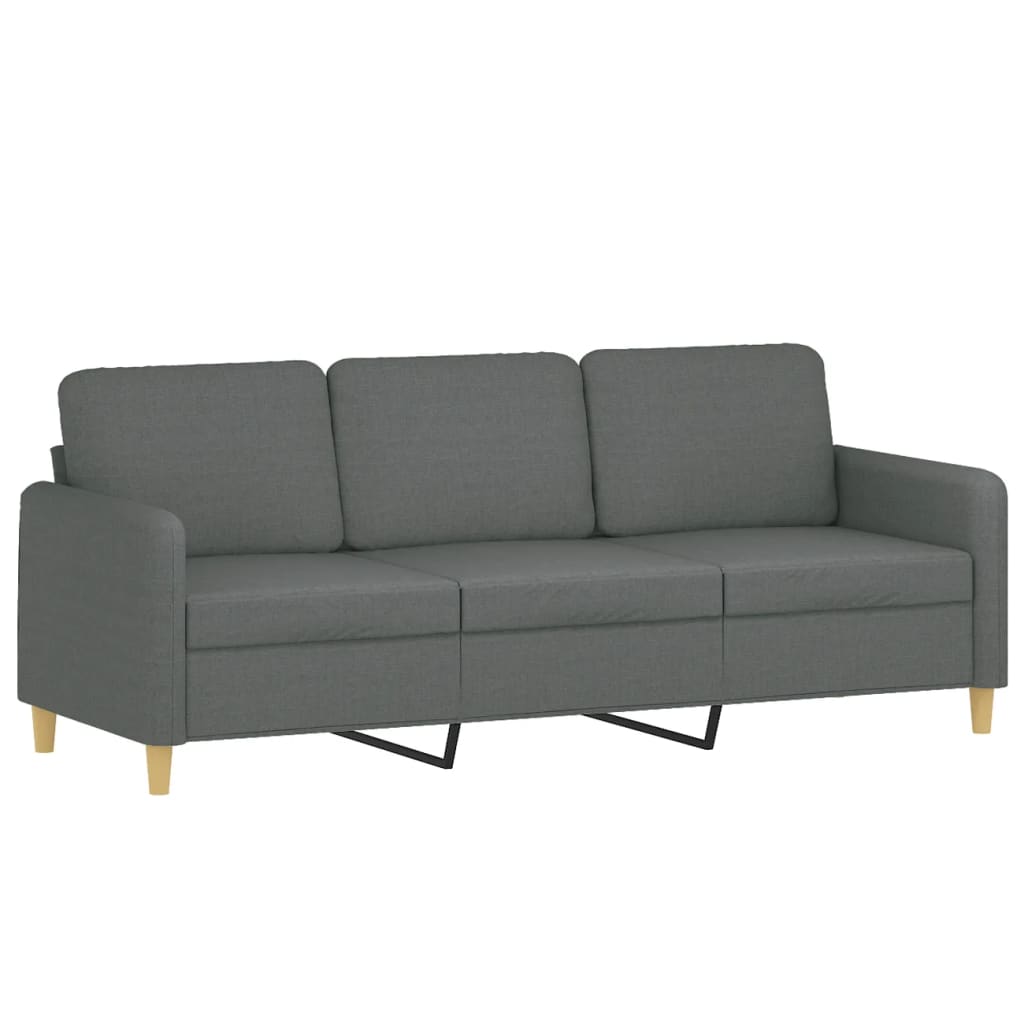 2-delige Loungeset met kussens stof bruin