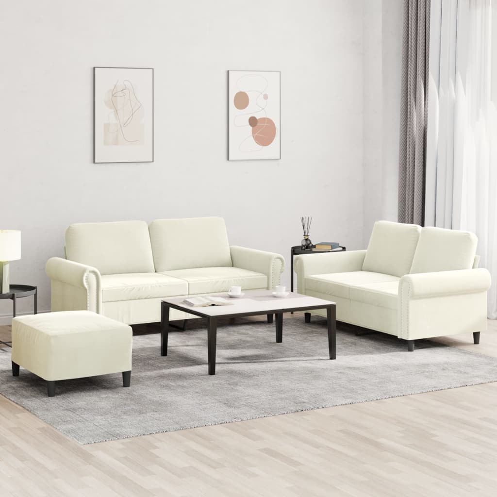 2-delige Loungeset met kussens fluweel