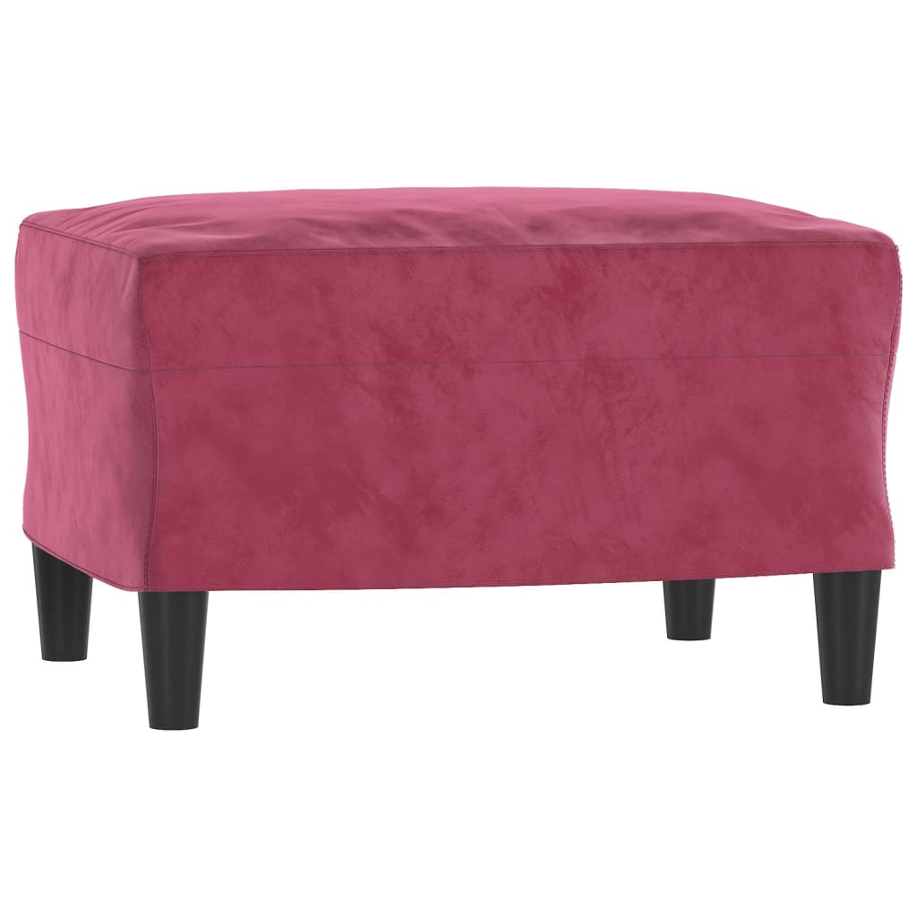 2-delige Loungeset met kussens fluweel roze