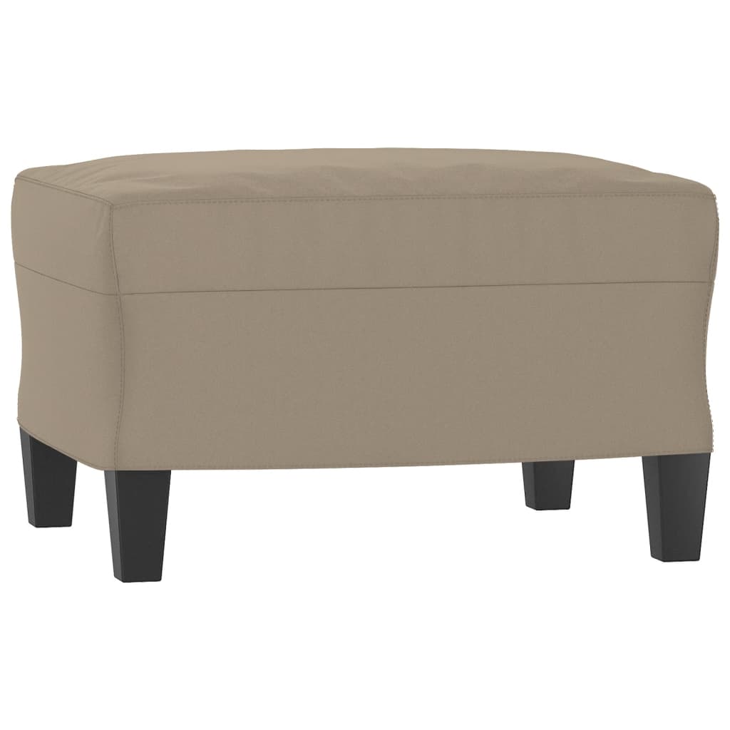 2-delige Loungeset met kussens microvezelstof taupe