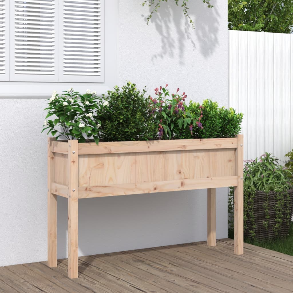 Plantenbak met poten 110x31x70 cm