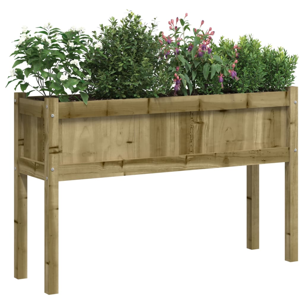 Plantenbak met poten 110x31x70 cm