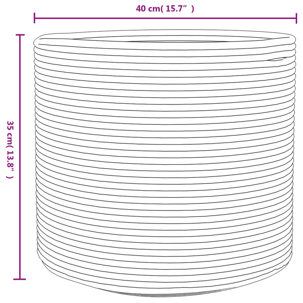 Opbergmand Ø 40x25 cm katoen