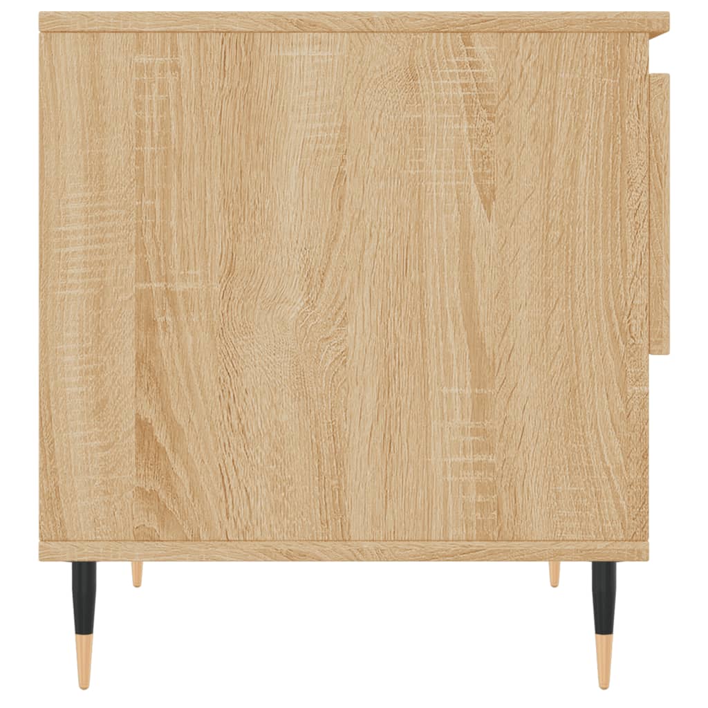 Salontafel 50x46x50 cm bewerkt hout eikenkleurig