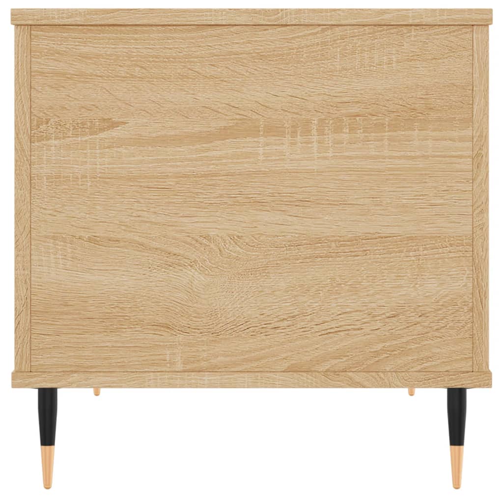 Salontafel 60x44,5x45 cm bewerkt hout eikenkleurig