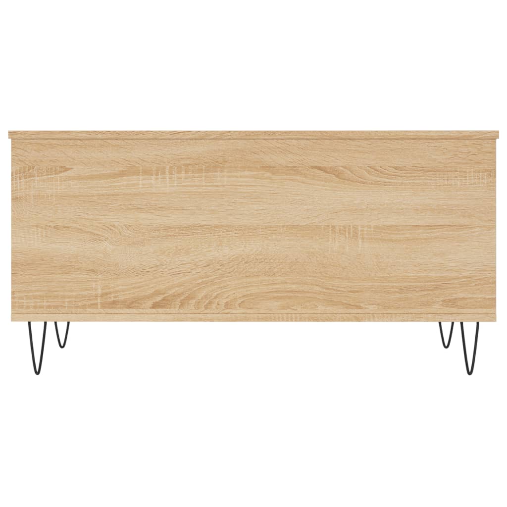 Salontafel 90x44,5x45 cm bewerkt hout eikenkleurig