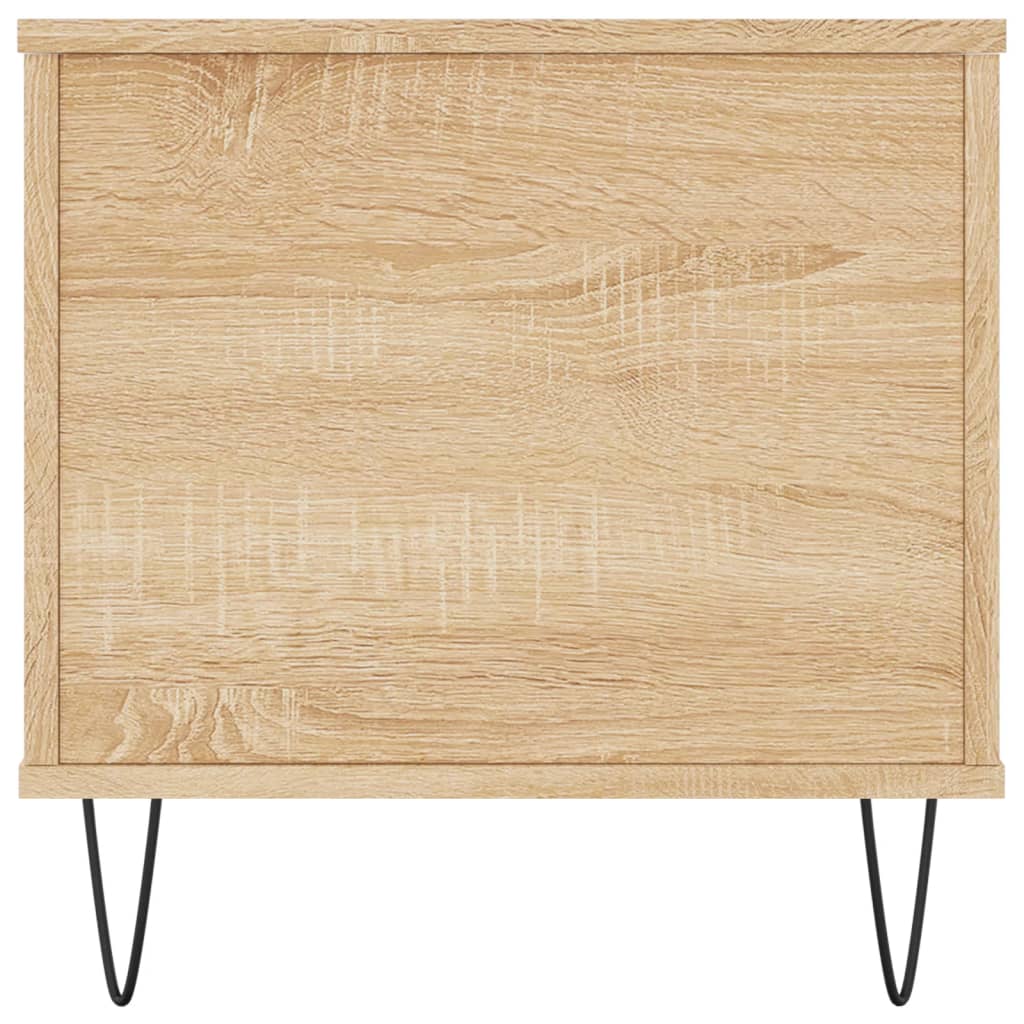 Salontafel 90x44,5x45 cm bewerkt hout eikenkleurig